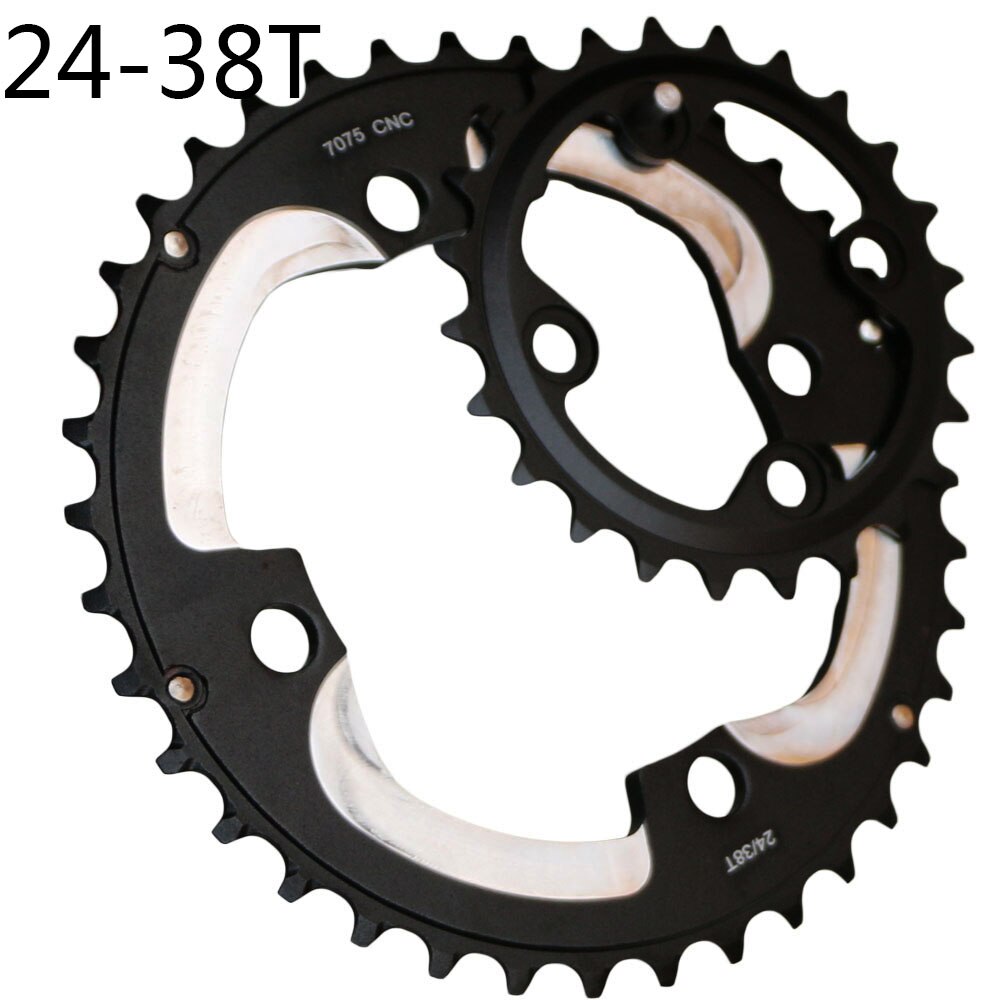 Ganopper 24t 38t m610 m615 64 104 bcd bcd kjedehjul sykkelkrankterreng 2x system sveiv krans 7075 alu sykkel delen: 24t 38t