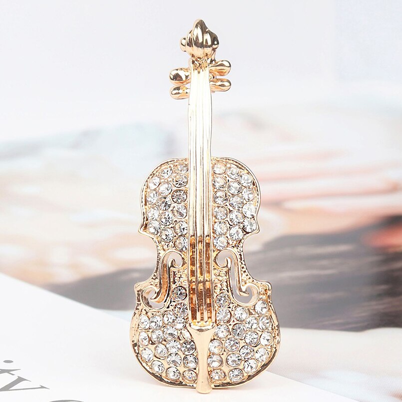 2020 nova moda todos os jogos violino broche acessórios liga gotejamento óleo venda quente das mulheres na moda jóias boa qualidade liga gota de óleo
