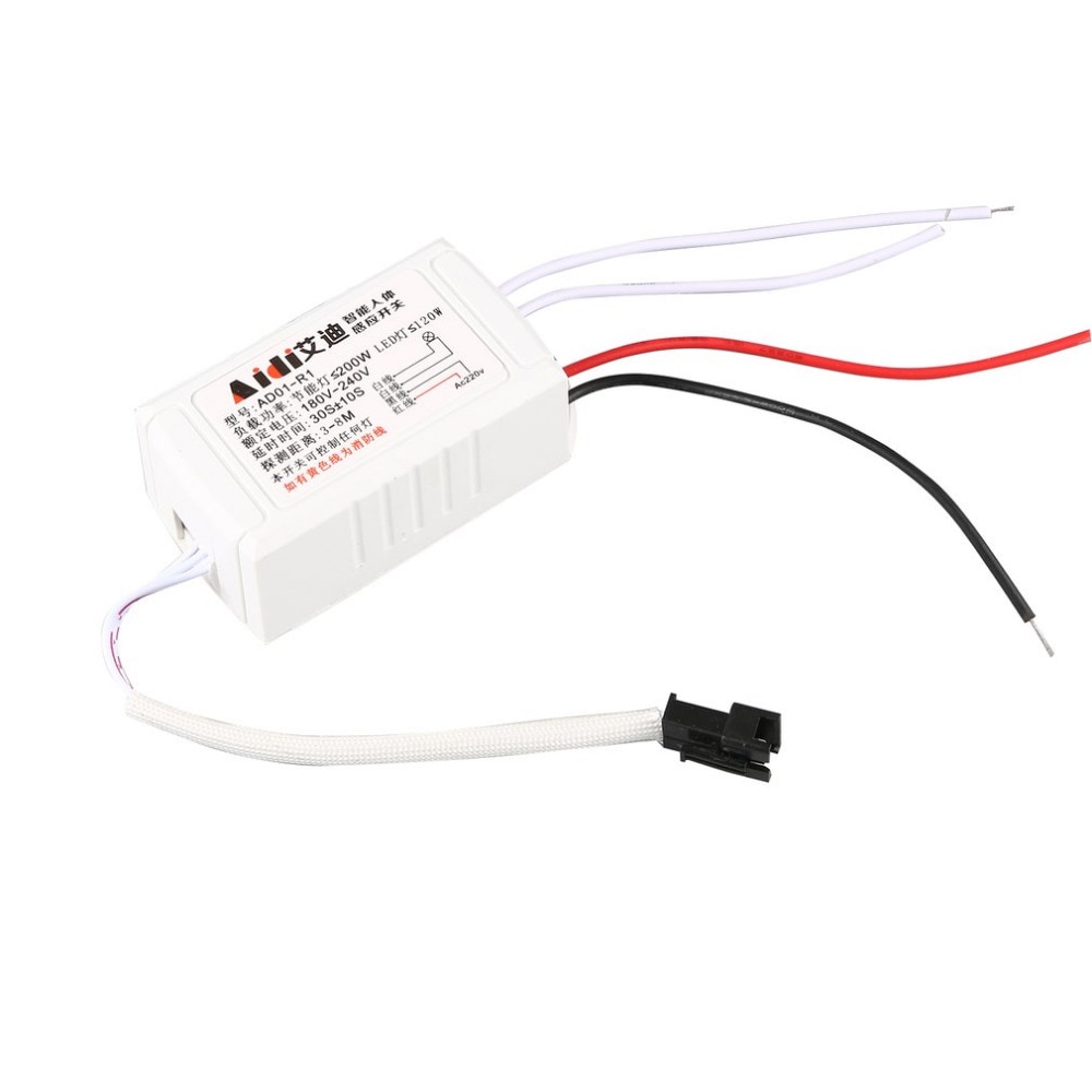 Mini skab 220v pir bevægelsessensor tænd / sluk ir infrarød menneskelig krop indikator sensor lys kontrol detektor modul 50hz