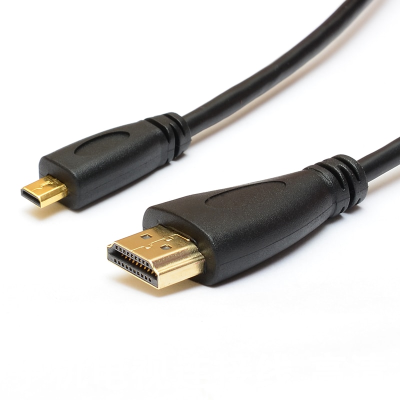 MicroHDMI-compatibile con angolo sinistro e destro 90 gradi Micro HDTV a HDMI-cavo per fotocamera digitale e telefoni tablet 50cm 150cm 200cm: Straight / 3m