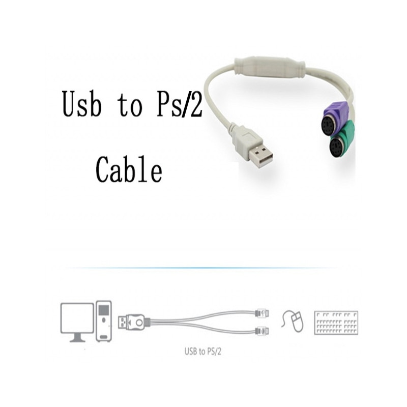 Neue USB Hafen Konverter USB Stecker auf PS/2 Tastatur Maus Weibliche Adapter Für PlayStation2 PS2 Spiel Komponente PC zu Sony