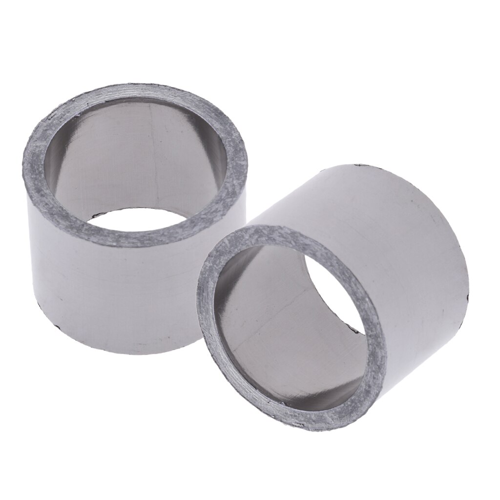 Junta de escape de motocicleta, silenciador de unión y tubos de bajada OD48mm ID38mm, 2 uds.