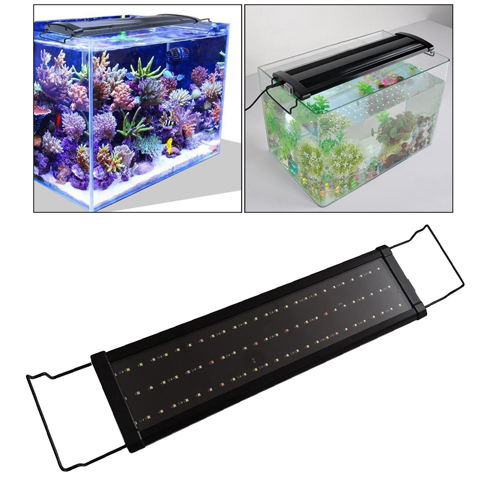 LED Aquarium Light for Planted Tanks, Full Freshwater Fishes Tank Light: 30cm 6W