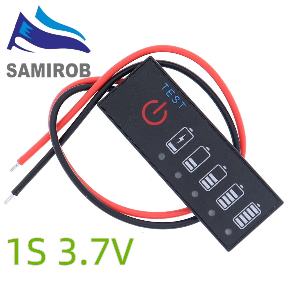 1S 2S 3S 4S Batterijniveau-indicator Ijzer Ternaire Loodzuurcapaciteit Display Lithium 3.7V 7.4V 11.1V 14.8V Fosfaat Tester Meter: Khaki
