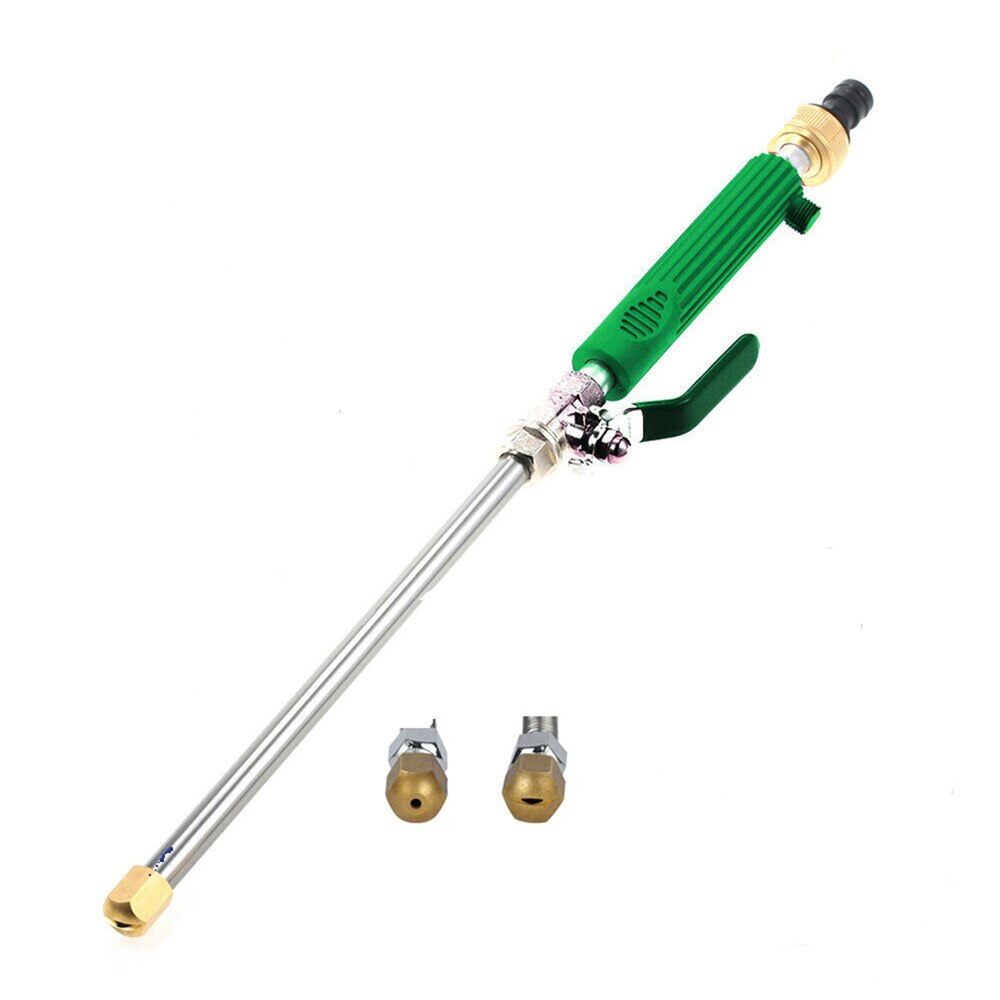 Adjustable High Pressure Home Nozzle Garden Lawn Portable Auto Care Watering Hose Car Washer Cleaning Sprayer: Green