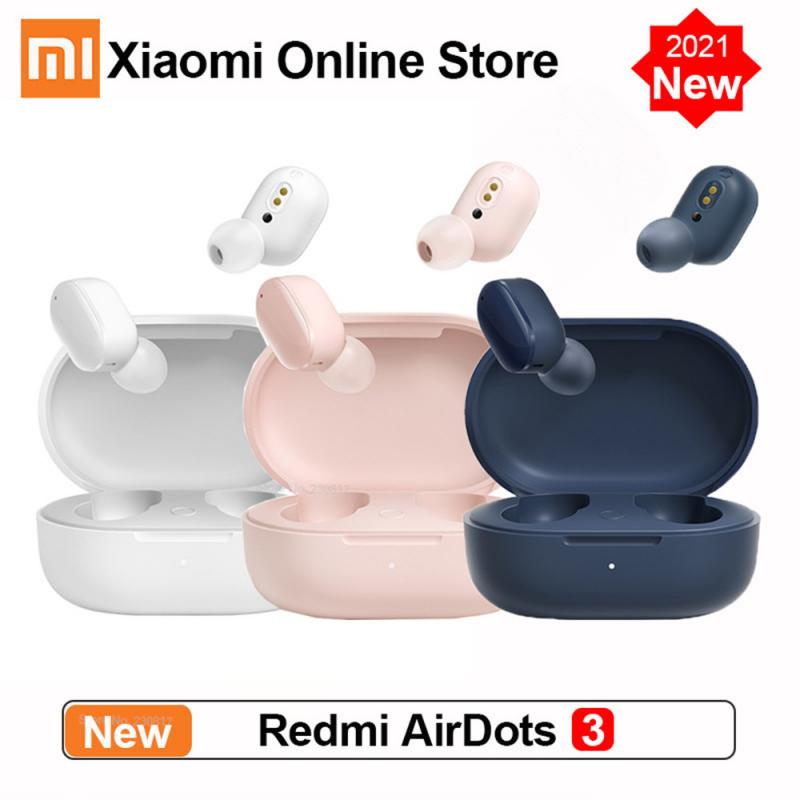 Originele Mi Airdots 3 Xiaomi Redmi Oortelefoon Echte Draadloze Bluetooth 5.2 Aptx Adaptieve Stereo Bass Met Mic Handsfree Tws Oordopjes