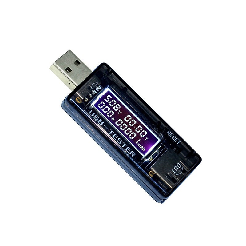 LCD USB Detector USB Volt Current Voltage Doctor Charger Capacity Tester Meter Voltmeter Ammeter Power Bank Plug: 8