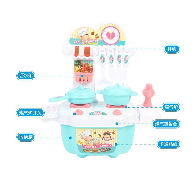 Dzieci bawią się Model domowy jedzenie gotowanie przyrządy robić gotowania tajwan wielofunkcyjny interaktywny mini zestaw zabawek kuchennych