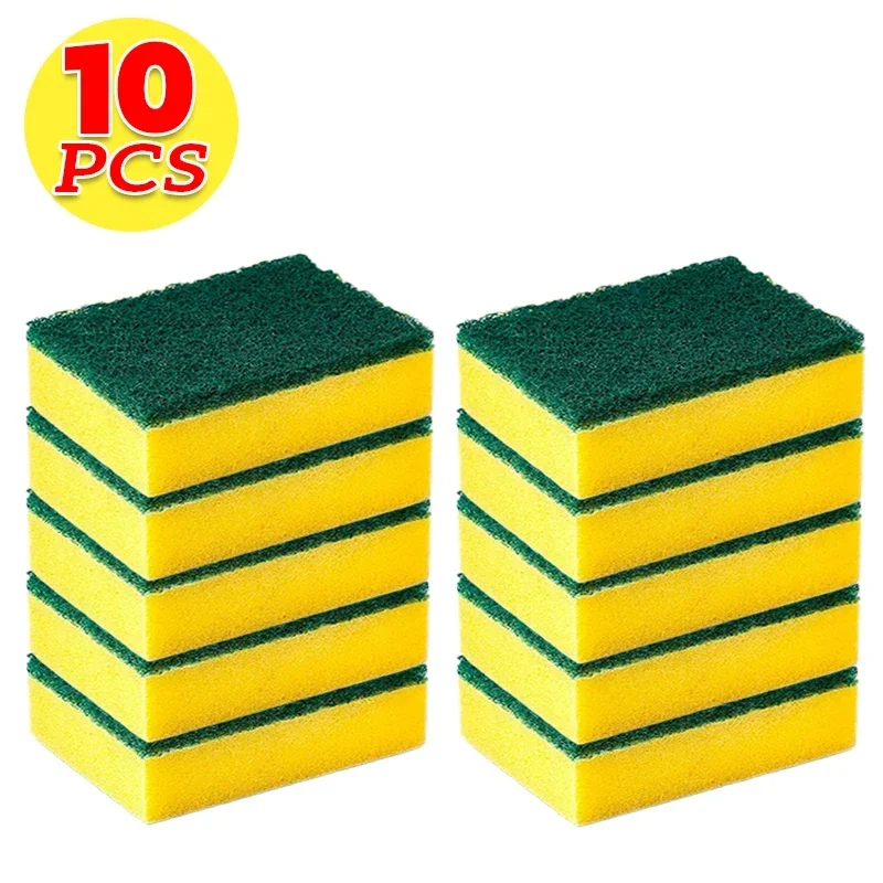 30/5 stücke Magie Reinigung Schwämme doppelseitige Wiederverwendbare Küche Schwamm Tücher Pfanne Topf Geschirr Scheuer Pads Pinsel Sauber Werkzeuge: Lavendel