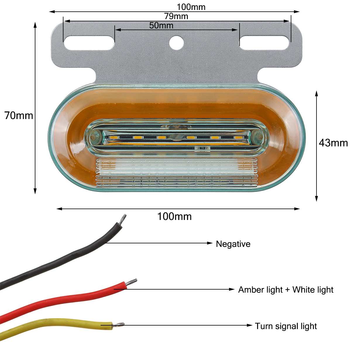 24V 12 Led Zijmarkeringslichten Auto Externe Lichten Signaal Indicator Lampen Waarschuwing Achterlicht 3 Modes Trailer Truck vrachtwagen