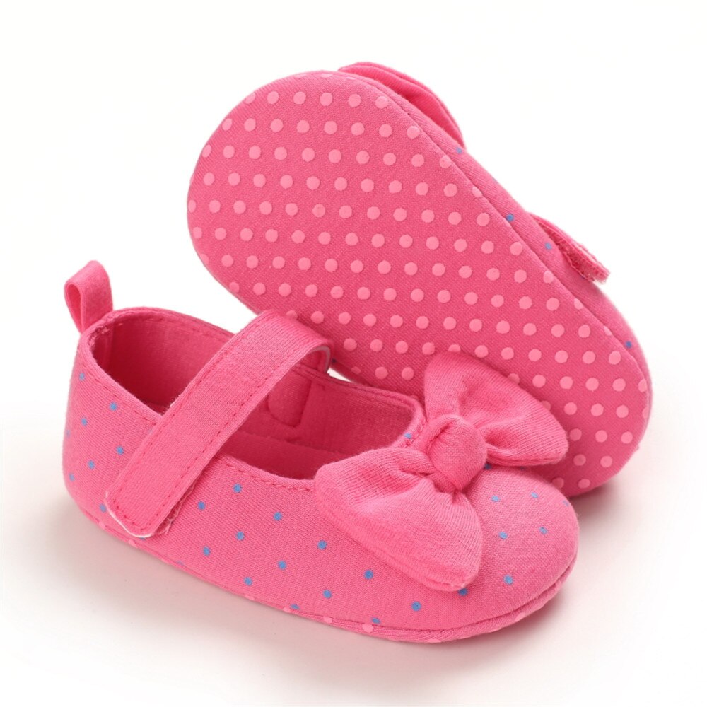 Chaussures en tissu de coton pour bébés filles de 0 à 12 mois, sandales plates à semelle souple avec nœud papillon, grises/roses/roses/blanches: D / 2