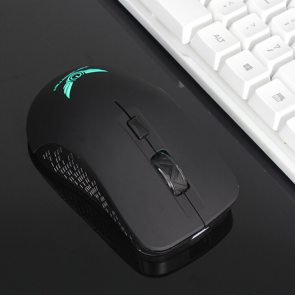 Led Backlight Gaming Muis 2400 Dpi 6 Knoppen Optische 2.4G Draadloze Muis Gamer Professionele Computer Laptop Draagbare Muizen