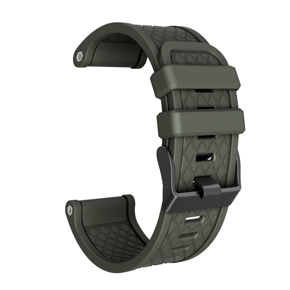 Hiperdeal Smart Accessoires Siliconen Band Voor Garmin Fenix/Fenix 2 Band Fit 26Mm Breedte Zachte Siliconen horloge Band Fe7: Army Green