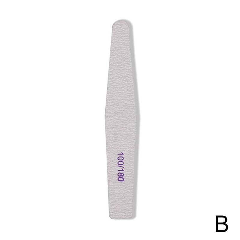 1pcs Nail File Half Moon Sandpaper Nail Sanding Buffer Block Grinding Polishing Manicure Care Tools Nail Polish Supplies: B