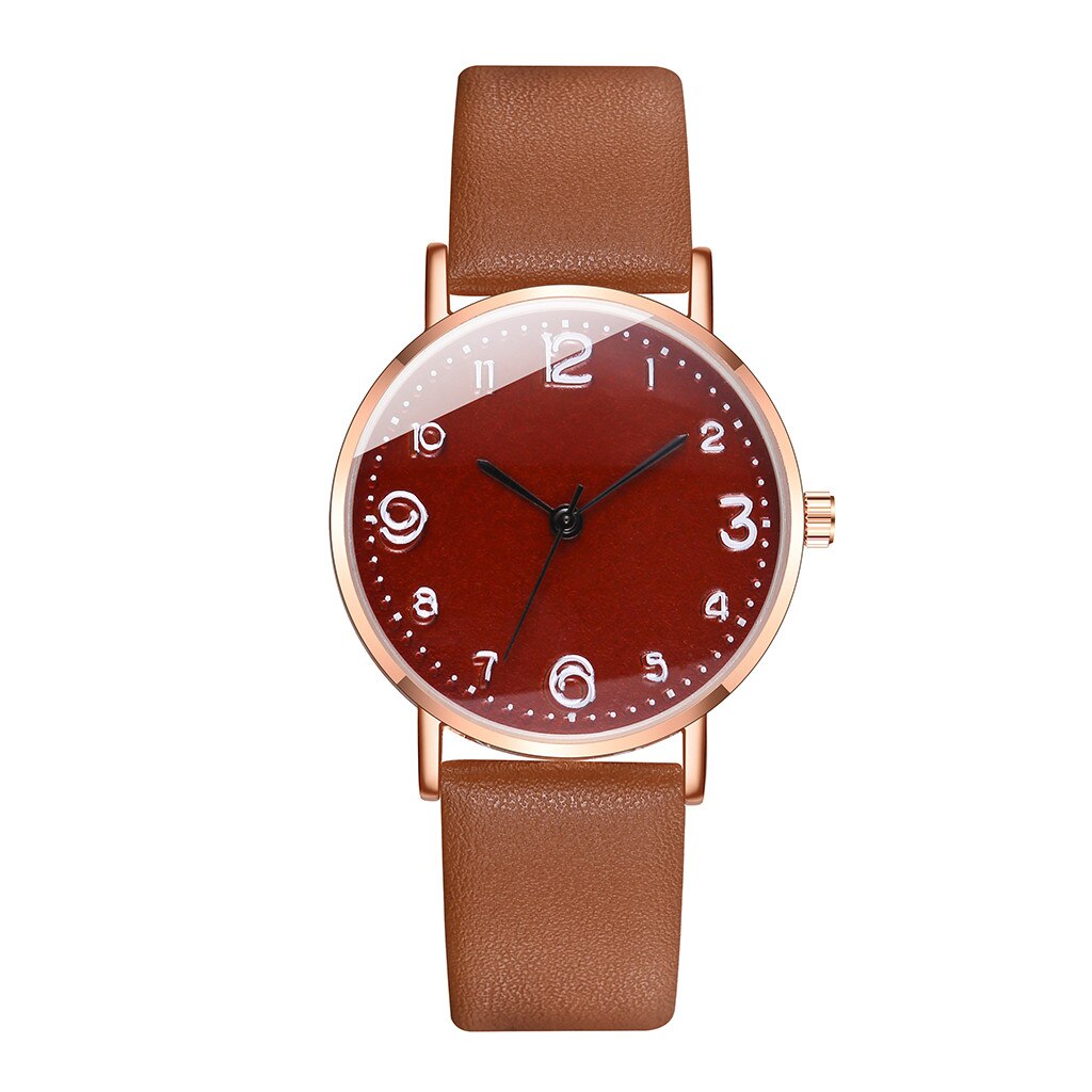 Zegarki Damskie Vrouwen Casual Quartz Lederen Band Newv Band Horloge Analoge Polshorloge Relojes Para Mujer Часы Женские Наручные: E