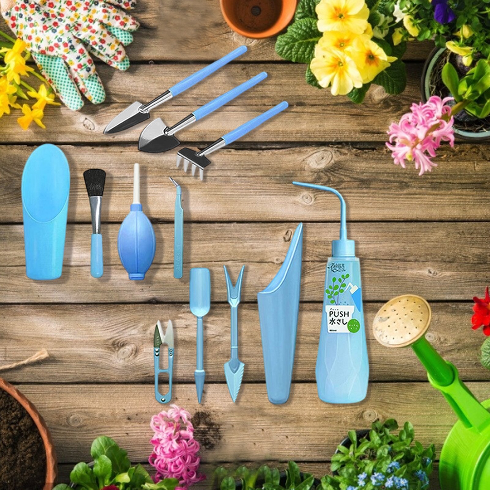 Upgraded Version Of 12 Pcs Succulent Planting Tool Mini Garden Hand Tool Set For Indoor Miniature Plant Care Plant Lovers