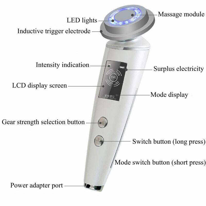 ems Schönheit Instrument LED Photon Lichttherapie Gesichts Hautpflege Werkzeug Gerät Gesicht Hebe Straffen ems Massagegerät Schönheit Maschine