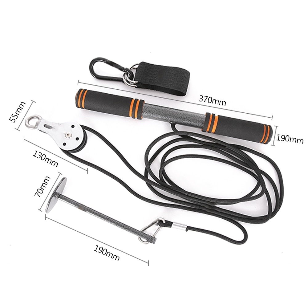 Fitness arm biceps triceps blaster sterk power stick dra tau håndledd rulle underarm trening håndgriper forsterker trening trening