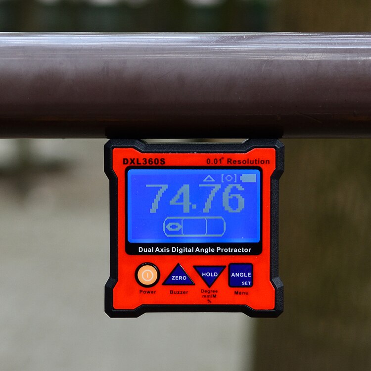 DXL360S Dual Axis Digital Angle Protractor with 5 Side Magnetic Base High-precision Dual-axis Digital Display Level Gauge