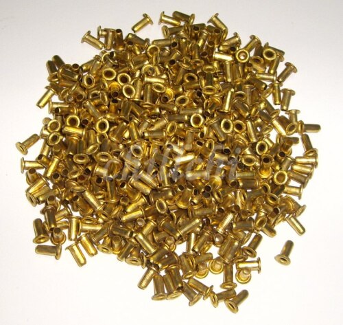 Rivets cuivre cuivre maïs 3x6mm vendre un paquet d'environ 500 pièces