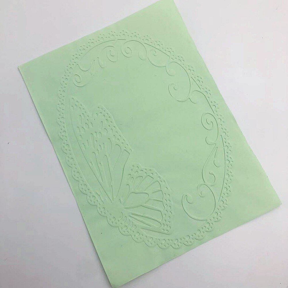 PANFELOU Pansy dish Embossing folders Plastic For Scrapbooking DIY Template Fondant Cake Photo Album Card Making