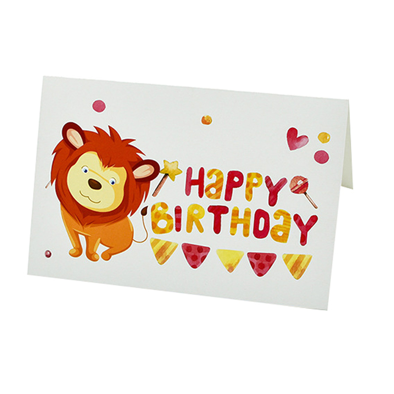 6 stk / sæt invitationer blankt inde lykønskningskort brugerdefinerede takkort bulk fødselsdagskort til børnekort med konvolutter