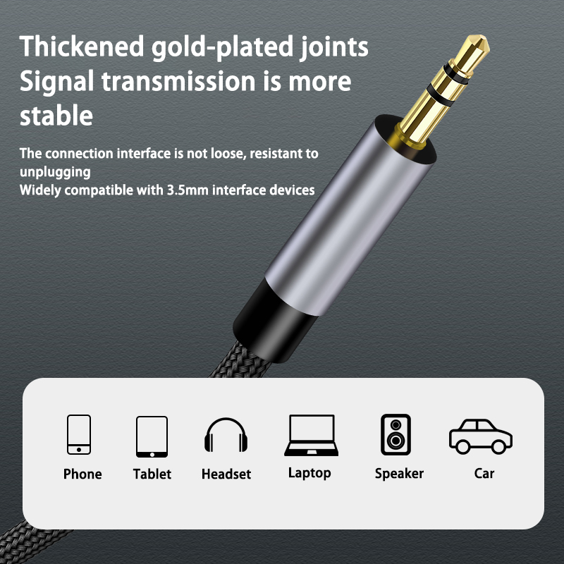 Cable de Audio auxiliar tipo C a macho de 3,5mm, adaptador de conector para auriculares, altavoz, para coche, para Samsung, Xiaomi, Redmi, Huawei, Honor