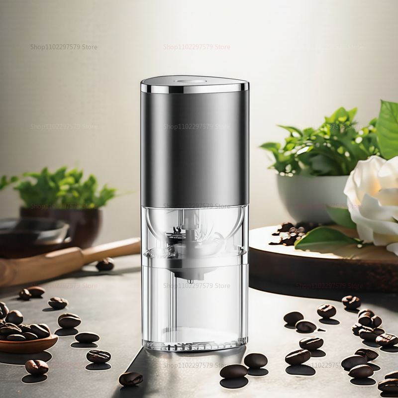 Bærbar elektrisk kaffekvern, usb-oppladbar, keramisk bønnepulveriserer, kaffekvern til hjemmekjøkkenet for fersk brygget kaffe.
