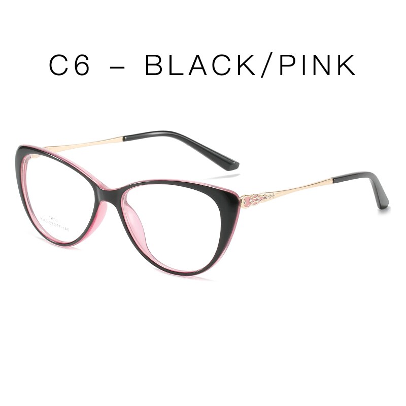 Hotochki Blue Light Blocking Women Glasses Frame UV400 Prescription Female Eyeglasses Eyewear Blue Ray Spectacles: C6