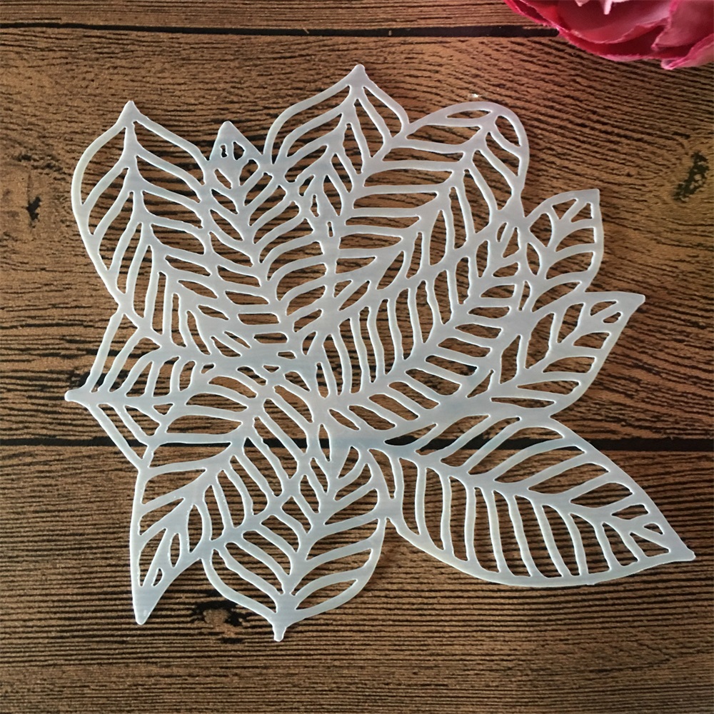 8 Teile/satz 13*13cm Blumen Blätter Rose Pflaume DIY Schichtung Schablonen Malerei Sammelalbum Färbung Präge Album Dekorative Vorlage