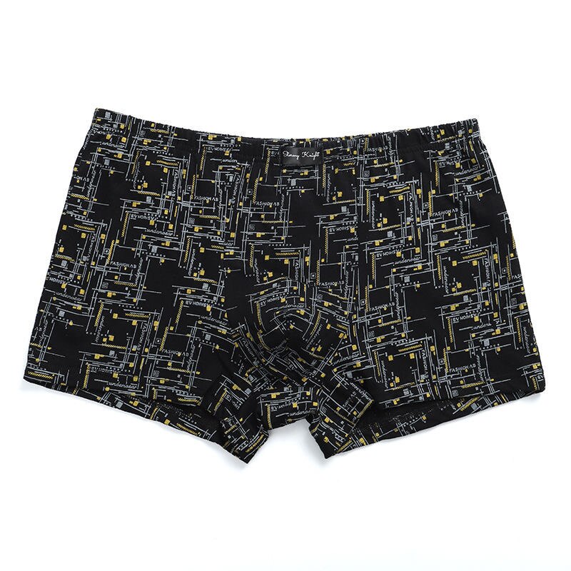 4PCS/Lot 6XL 5XL 100% Cotton Loose Boxers Four Shorts Underpants Men'S Boxers Shorts Breathable Underwear printing Comfortable