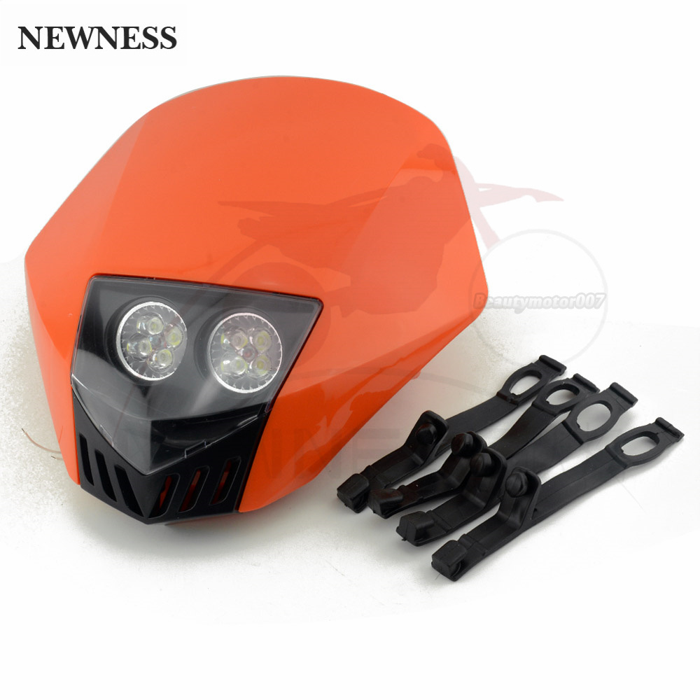 Faro de carenado doble para motocicleta, luz LED deportiva para Yamaha WR250 TTR WR 450 Enduro MX HMX Dirt Bike