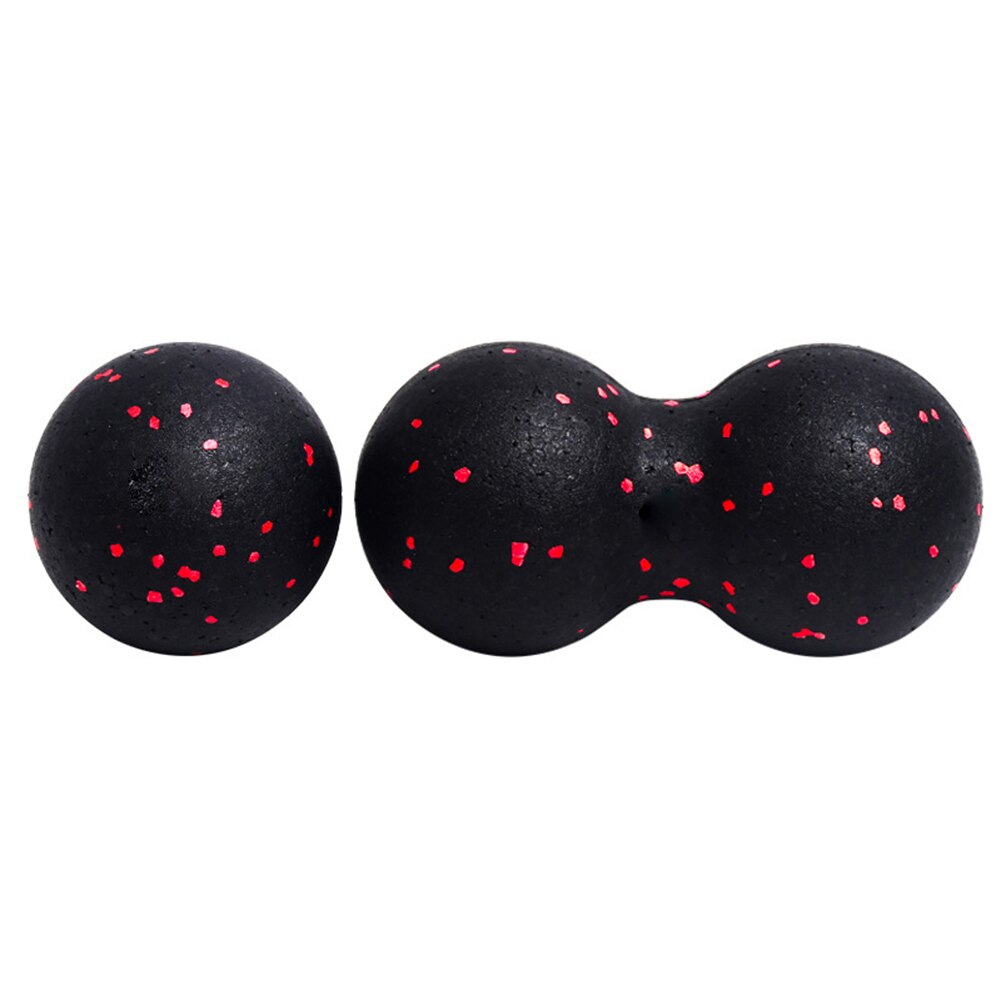 Bola de cacahuete Fascia Ball Set Bola de masaje de tejido profundo de entrenamiento, disparador miofascial, liberación de punto Lacross.e, rodillo muscular YogaBall: Red