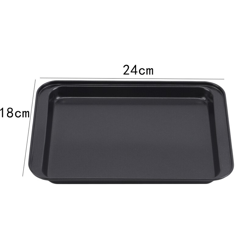 10inch Rectangular Non-Stick Bread Cake Baking Tray Baking Tray Oven Rectangular Black Baking Tray Diy Baking Kitchen Tool