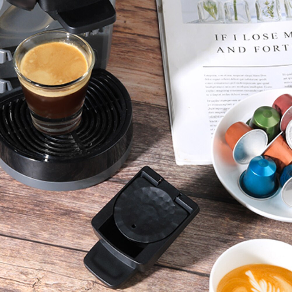 Kapseladapter för nespresso återanvändbara kaffemaskintillbehör kapslar konvertera kompatibla med dolce gusto