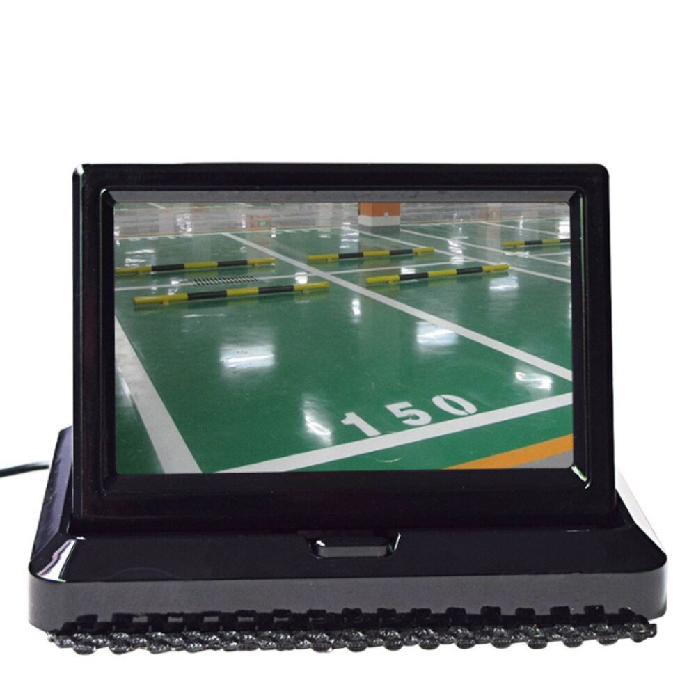 5.0 "farve hd ccd bil display 5 tommer folde digital skærm 2 kanals video input dvd afspiller  dc 12/24v skærm