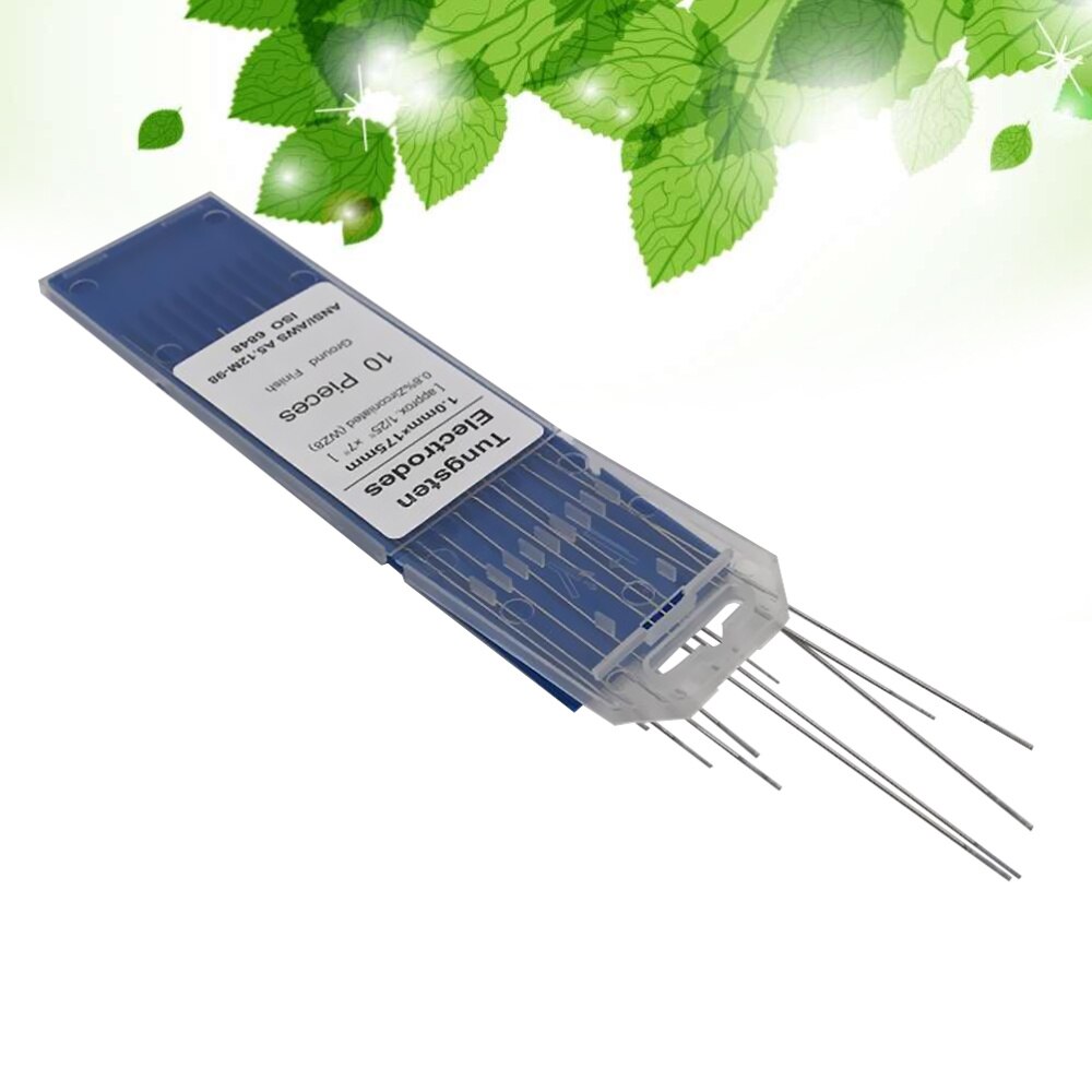 10pcs/1 Bag TIG Welding Tungsten Electrodes 0.8% Zirconiated WZ8 Tungsten Electrode Welding Rods (1.0MM x 150MM): Silver 8