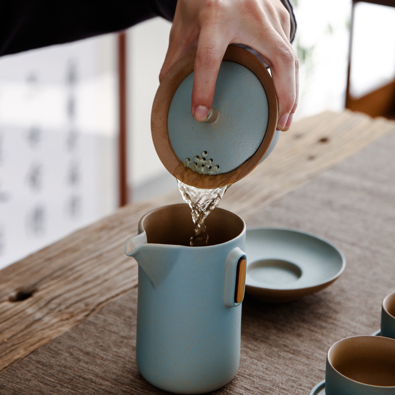 Antieke Keramische Gaiwan Porselein Thee Porselein Pot Terrine Mooi En Waterkoker Voor Reizen
