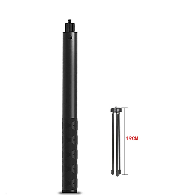 Insta360 Een R/X Onzichtbare Selfie Stick Rod + Bullet Tijd Rotary Handvat Monopod Uitklapbare Statief 360 ° Panoramische Camera Accessoires: With tripod