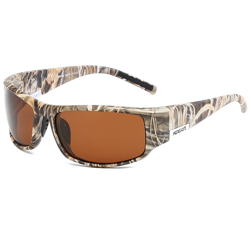 Gafas de sol KDEAM de gama alta para hombre, gafas de sol deportivas polarizadas y UV400 TR90, montura irrompible, gafas antirreflectantes, nuevas: C4
