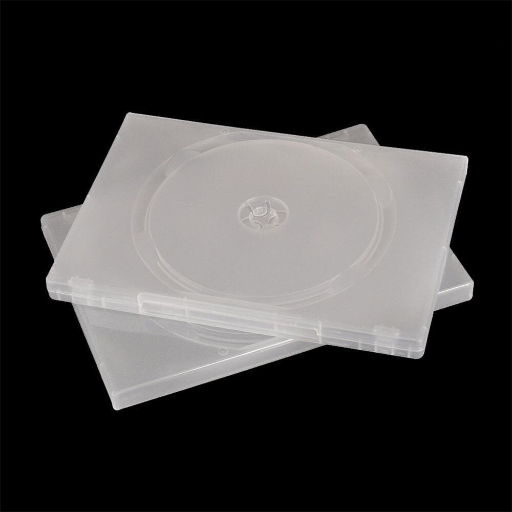 1PC Clear 3 Disc Holders DVD CD Case Movie Box Storage Holder Cover