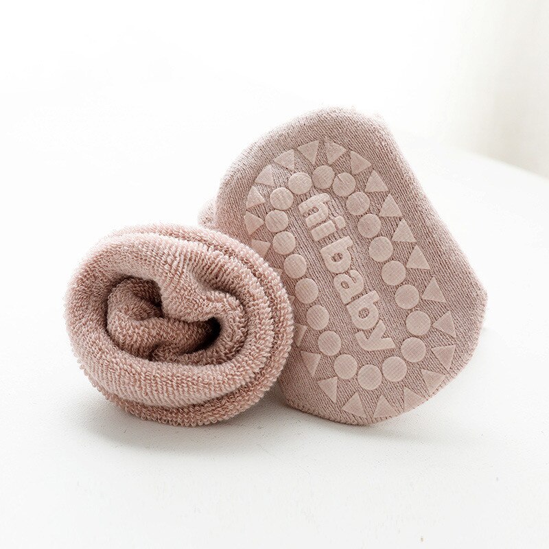 Newborn Socks for Girls Anti Slip Cotton Baby Boy Socks Winter Thick Terry Infant Baby Girls Socks for 0 to 3 Years Kids