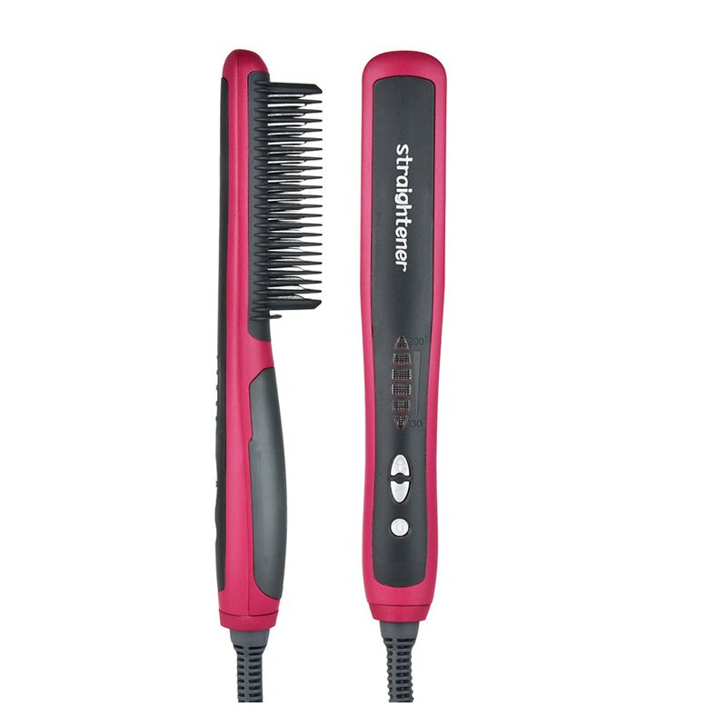 Peine alisador de barba multifuncional para hombres, cepillo alisador de pelo antiquemaduras, de calentamiento rápido: No Box