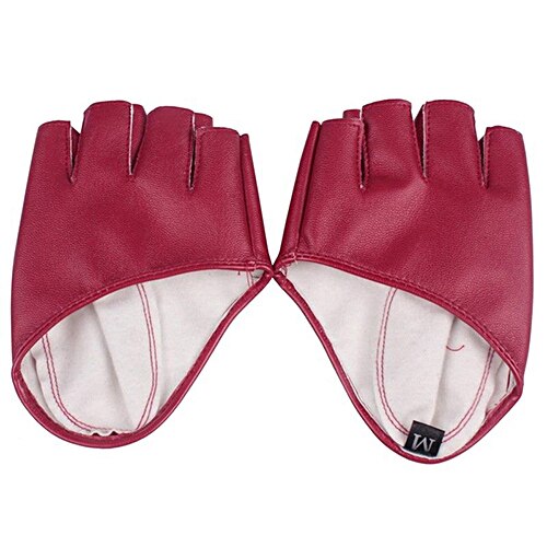 Dame Handschuhe Faux Leder Halb Finger Handschuhe Fahren Pole Tanzen Zeigen Handschuhe Punk Kühlen Faux Leder Handschuhe Für Frauen: verrotten