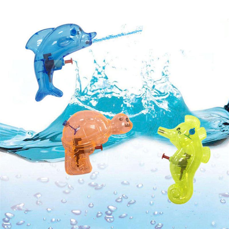 6pz mini Schizzare Acqua Giocattolo Forma di Animale Trasparente di Acqua Fredda Squirters per I Bambini (colore Casuale)