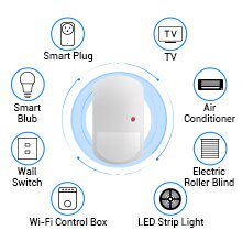 BroadLink PIR Wi-Fi Smart Motion Sensor with Hub for Alexa, Google Home, IFTTT