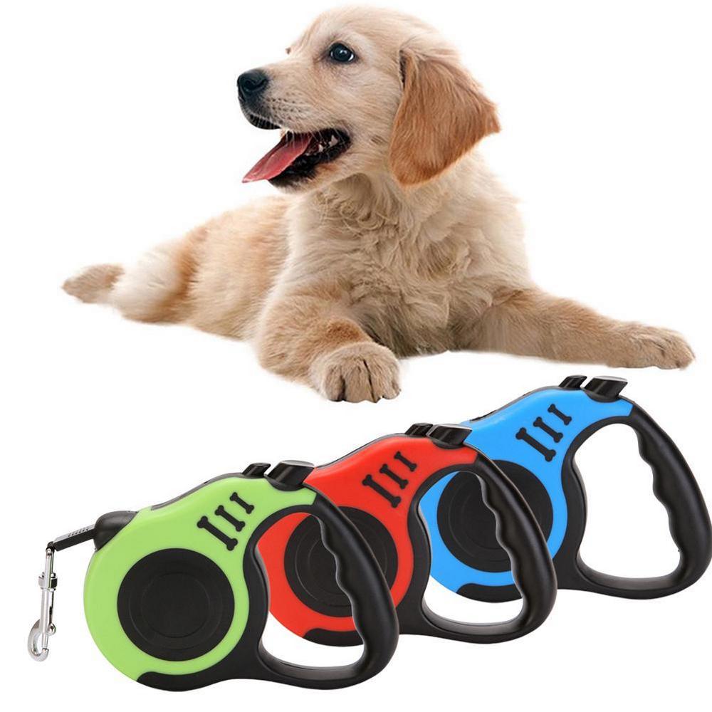 3 / 5 M Dog Walking Rope Retractable Extension Pet Traction Line Tape Soft Handle Automatic Telescopic Dog Rope Pet Walking Lead