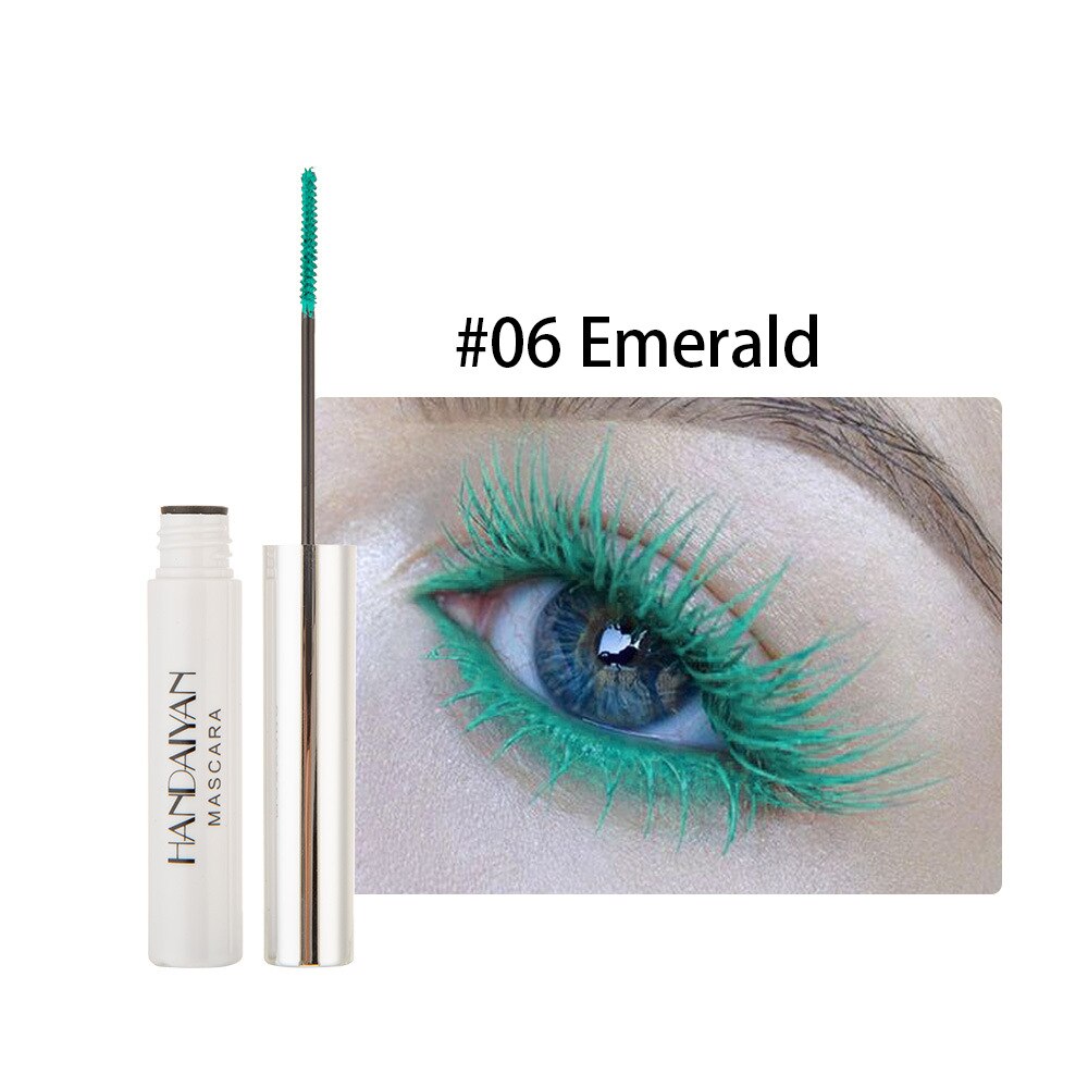 1pcs Color Mascara Waterproof 4d Silk Fibre Express Mascara Long-lasting Curling Lengthening Color Mascara 5ml: 6