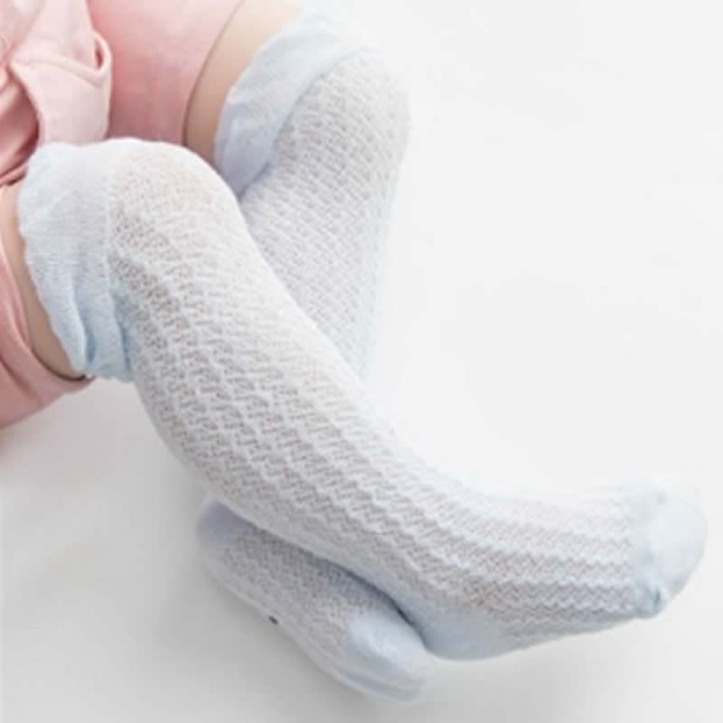 Summer Thin Over-the-knee Socks Anti-mosquito Socks Breathable Kneecap Babies' Children Cotton Socks General Socks Unisex Solid