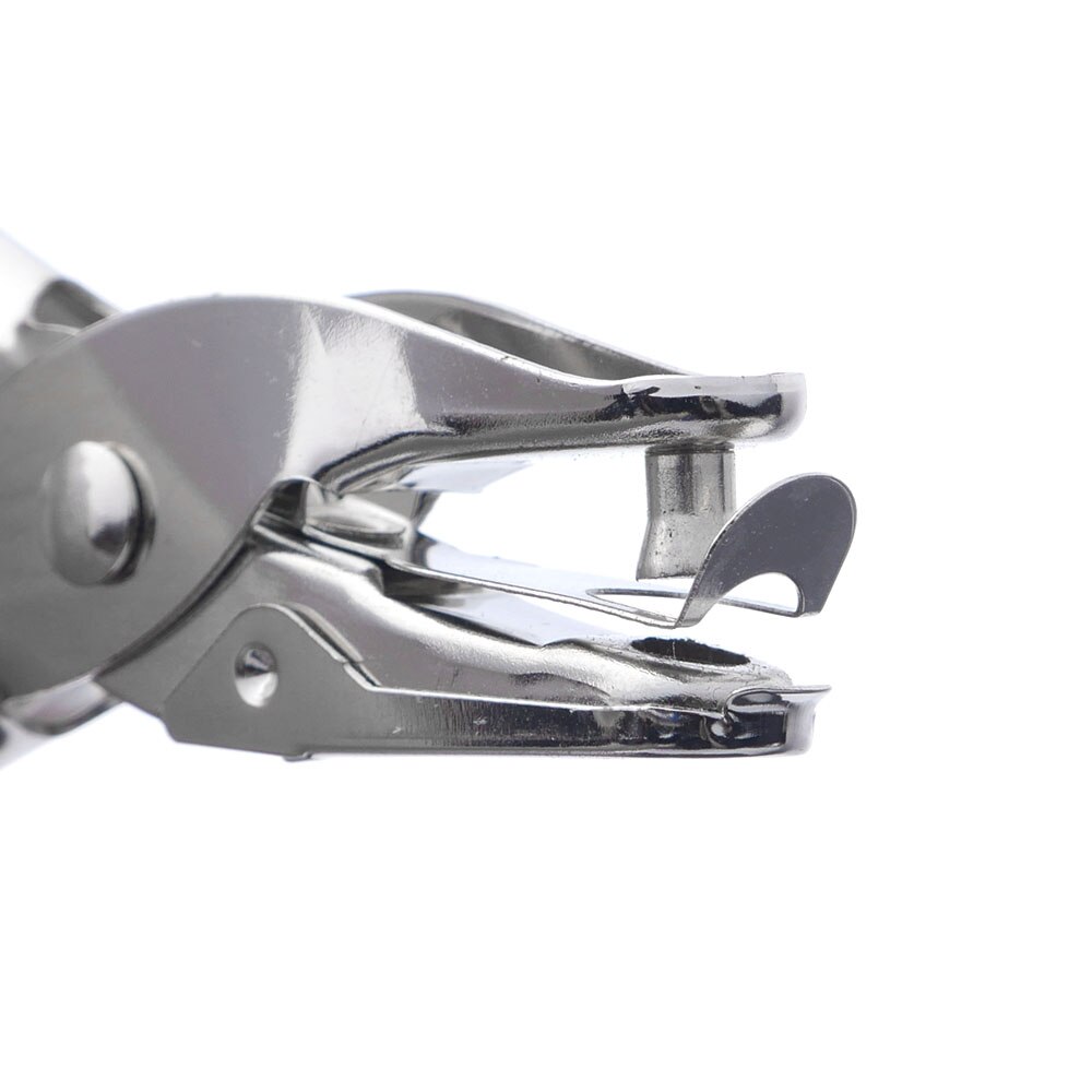 1 stk metal 6mm -pore diameter hultang enkelt huls hulmaskine hånd papir scrapbog stanser 1-8 sider papir hulmaskine